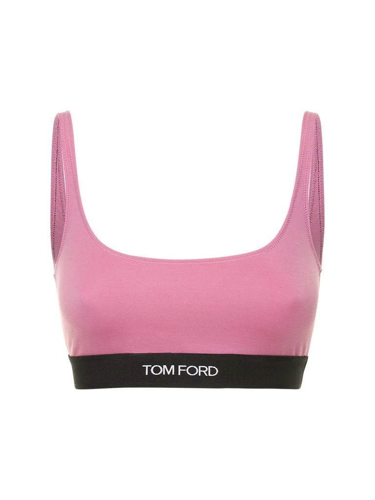 商品Tom Ford|Logo Modal Jersey Bra Top,价格¥886,第1张图片