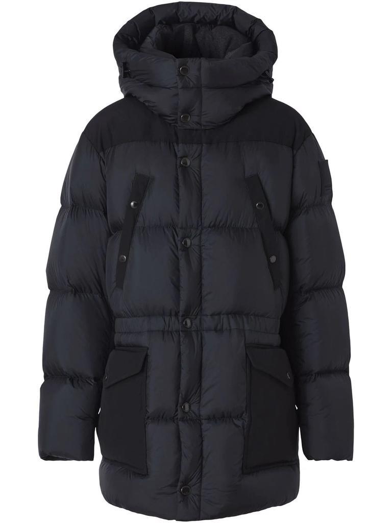 商品Burberry|BURBERRY logo appliqué nylon puffer coat,价格¥12484,第1张图片