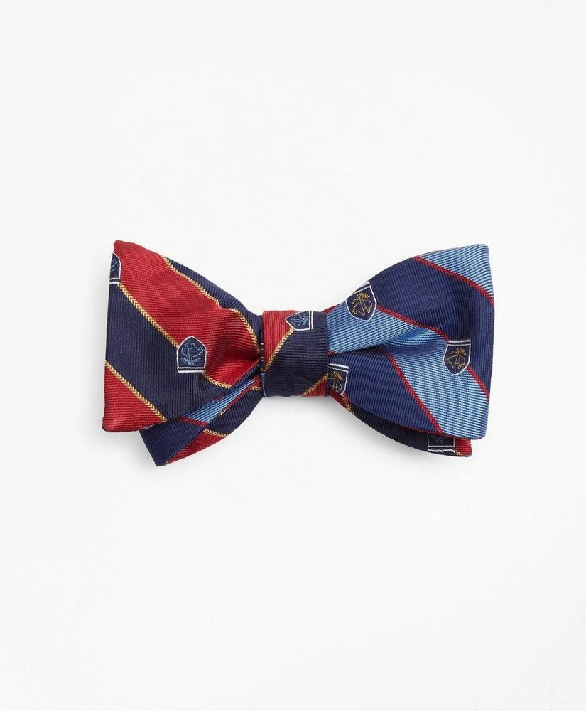 商品Brooks Brothers|Rugby Stripe with Fleece Shield Reversible Bow Tie,价格¥287,第1张图片
