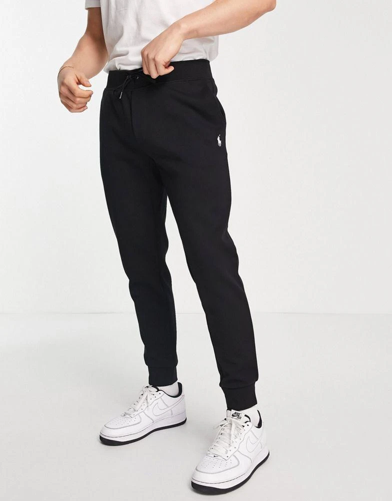 商品Ralph Lauren|Polo Ralph Lauren player logo double tech joggers in black,价格¥1574,第3张图片详细描述