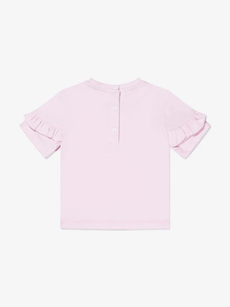 商品Balmain|Balmain Pink Baby Girls Logo Print T-Shirt,价格¥1449,第2张图片详细描述