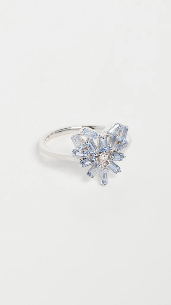 商品Suzanne Kalan|Suzanne Kalan 18k 白金烟花小号圆形戒指,价格¥14612,第2张图片详细描述