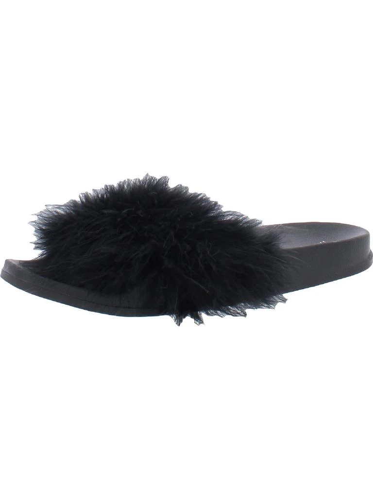 商品INC International|Womens Feathers Slip On Pool Slides,价格¥118,第1张图片