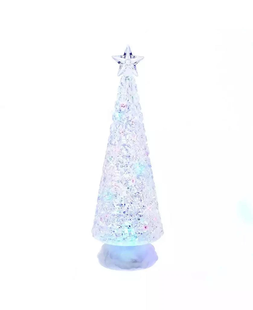 商品Kurt Adler|13" Battery Operated LED Lit Tree with Water Table Piece,价格¥1039,第1张图片