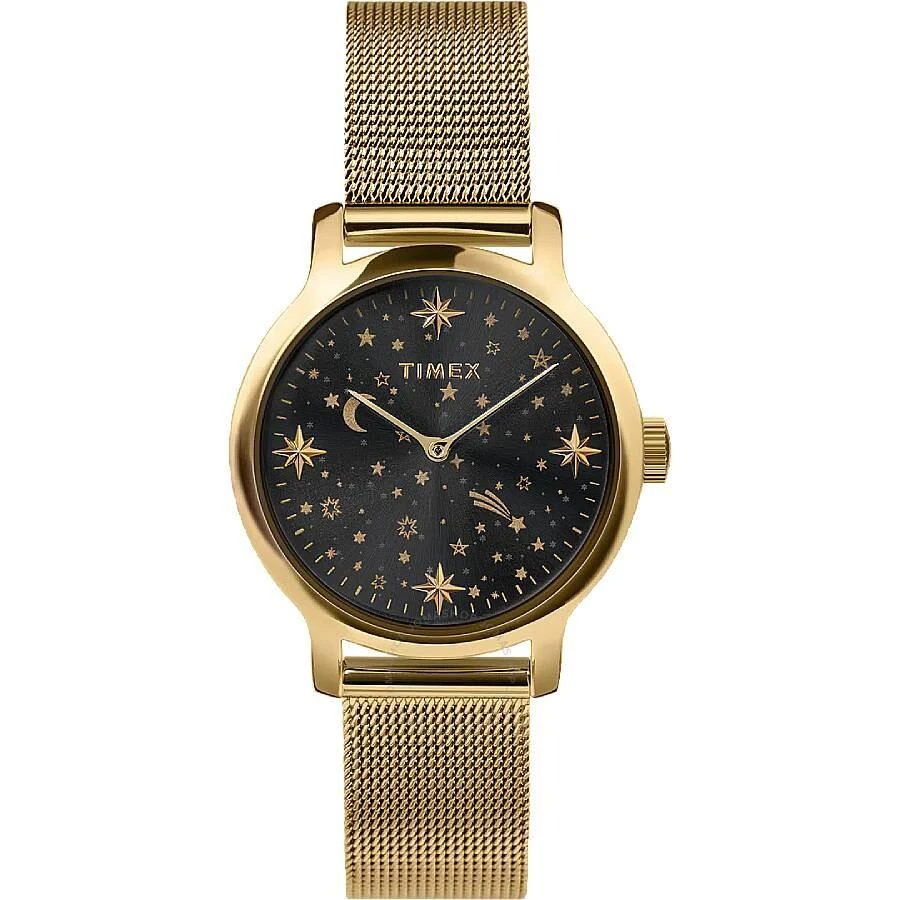 商品Timex|Celestial Transcend Quartz Black Dial Ladies Watch TW2W21500,价格¥585,第1张图片