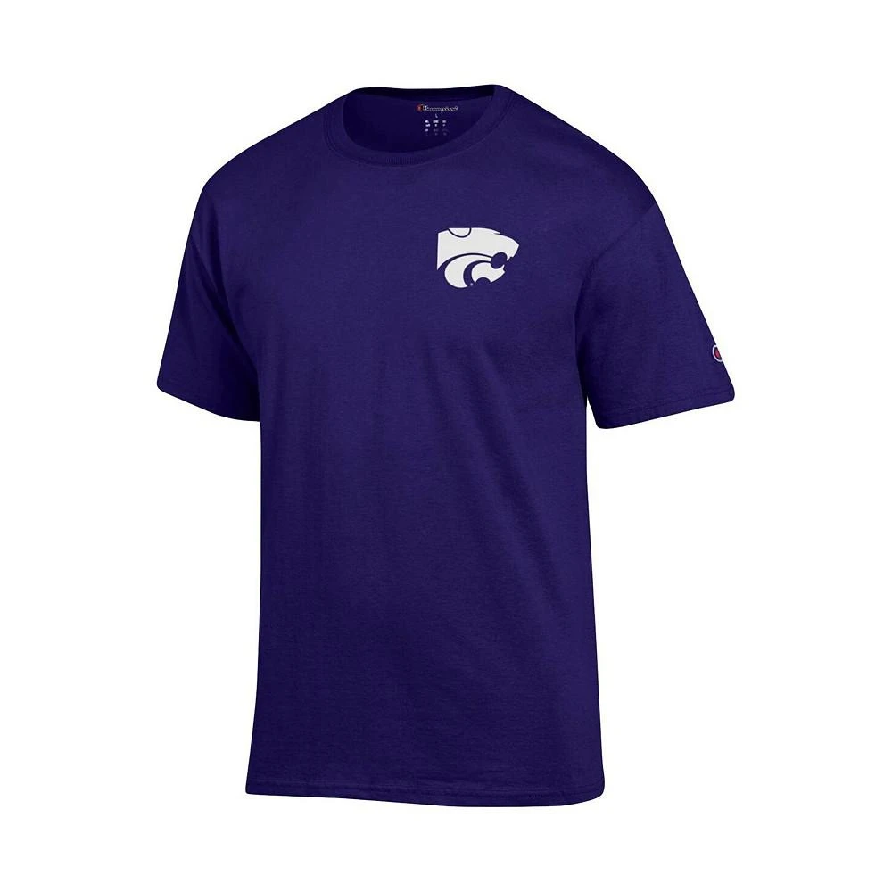 商品CHAMPION|Men's Purple Kansas State Wildcats Stack 2-Hit T-shirt,价格¥258,第2张图片详细描述