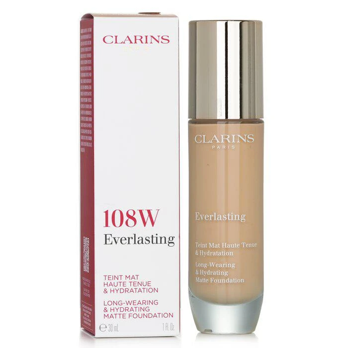 商品Clarins|Clarins 持久无瑕粉底液 - # 108W 健康色 -108W 健康色(30ml/1oz),价格¥417,第2张图片详细描述