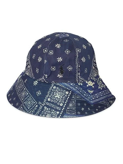 商品Ralph Lauren|Reversible Logo Bandana Bucket Hat,价格¥591,第1张图片