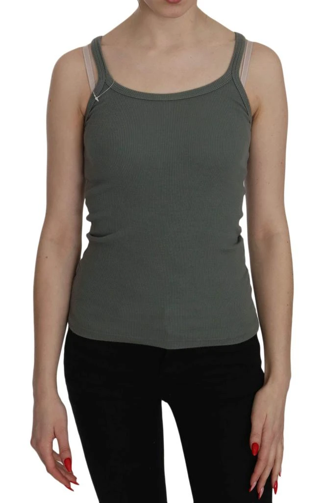 商品PINK MEMORIES|PINK MEMORIES  Spaghetti Strap Slim Fit Casual Tank Top Blouse,价格¥585,第1张图片
