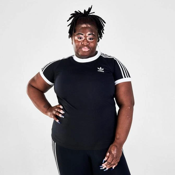 商品Adidas|Women's adidas Originals Adicolor Classics 3-Stripes T-Shirt (Plus Size),价格¥150,第1张图片