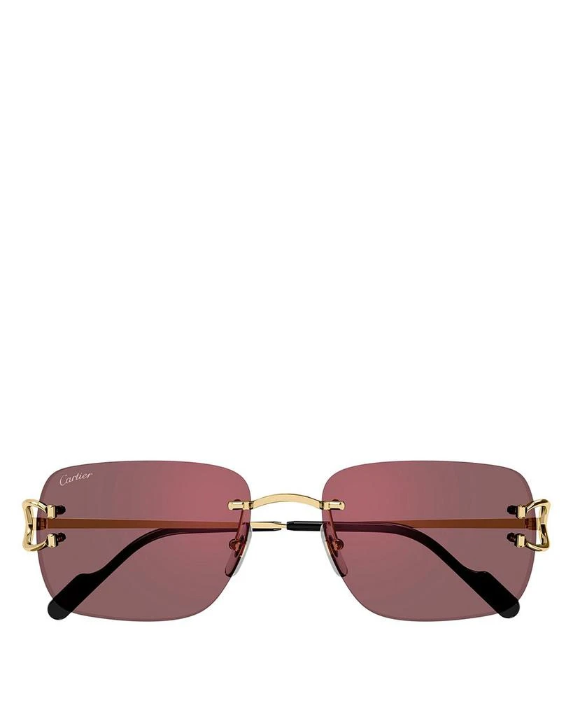 C Décor 24K Gold Plated Rectangular Sunglasses, 57mm 商品