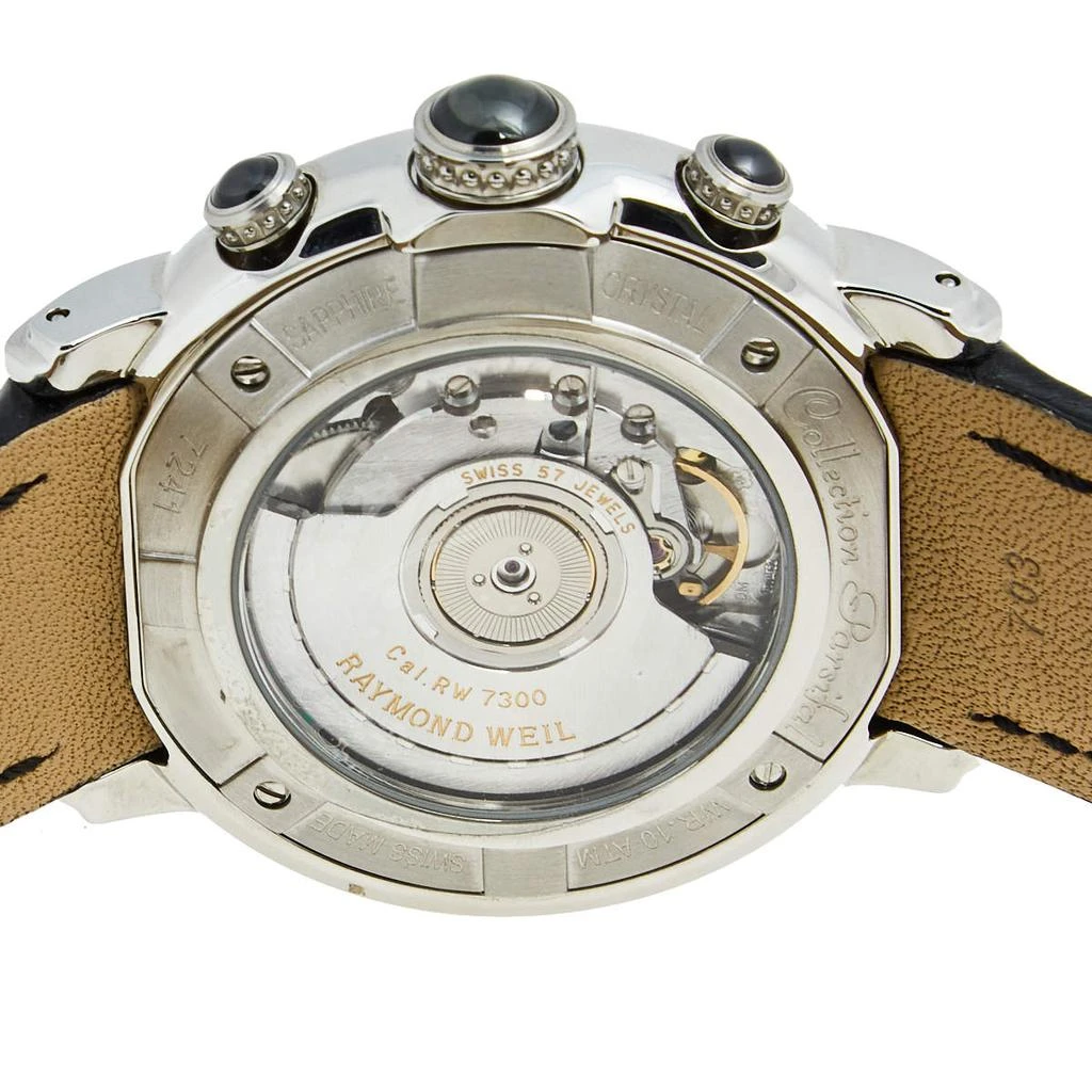 商品[二手商品] Raymond Weil|Raymond Weil Mother of Pearl Stainless Steel Diamond Alligator Collection Parsifal 7241 Men's Wristwatch 42 mm,价格¥21947,第4张图片详细描述