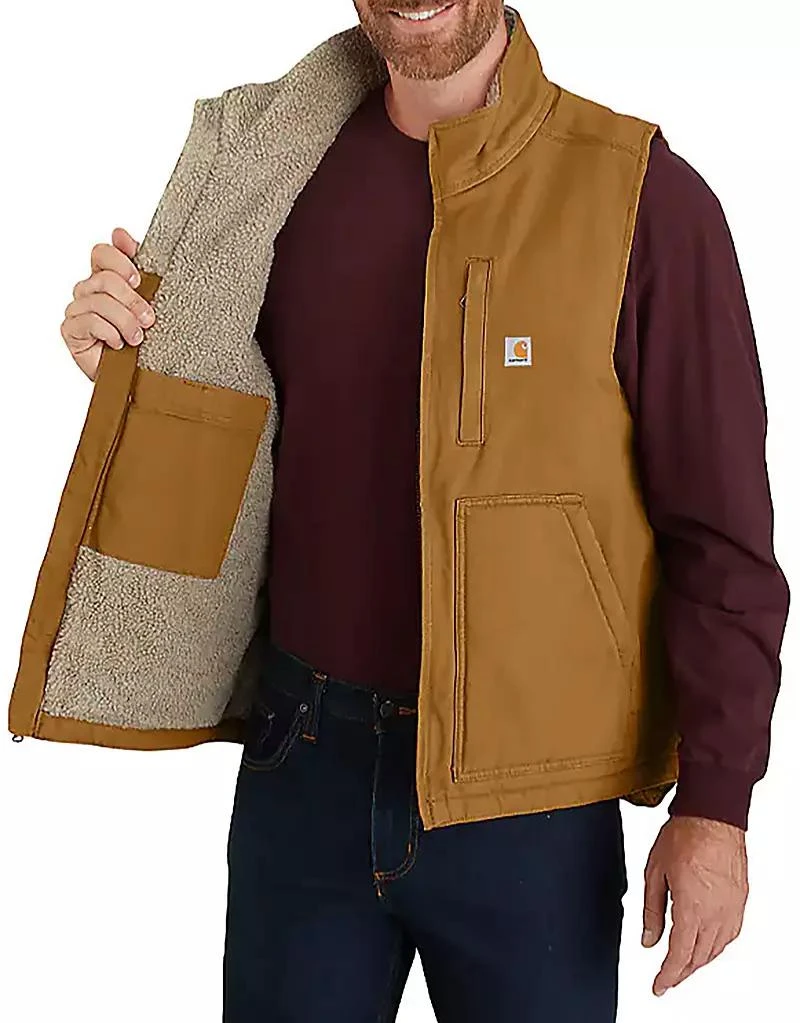 商品Carhartt|Carhartt Men's Sherpa-Lined Mock Neck Vest,价格¥658,第2张图片详细描述