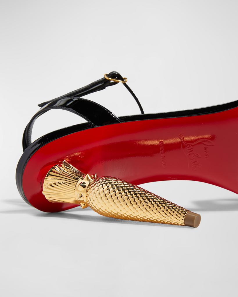 Lip Queen Patent Red Sole Sandals商品第4张图片规格展示