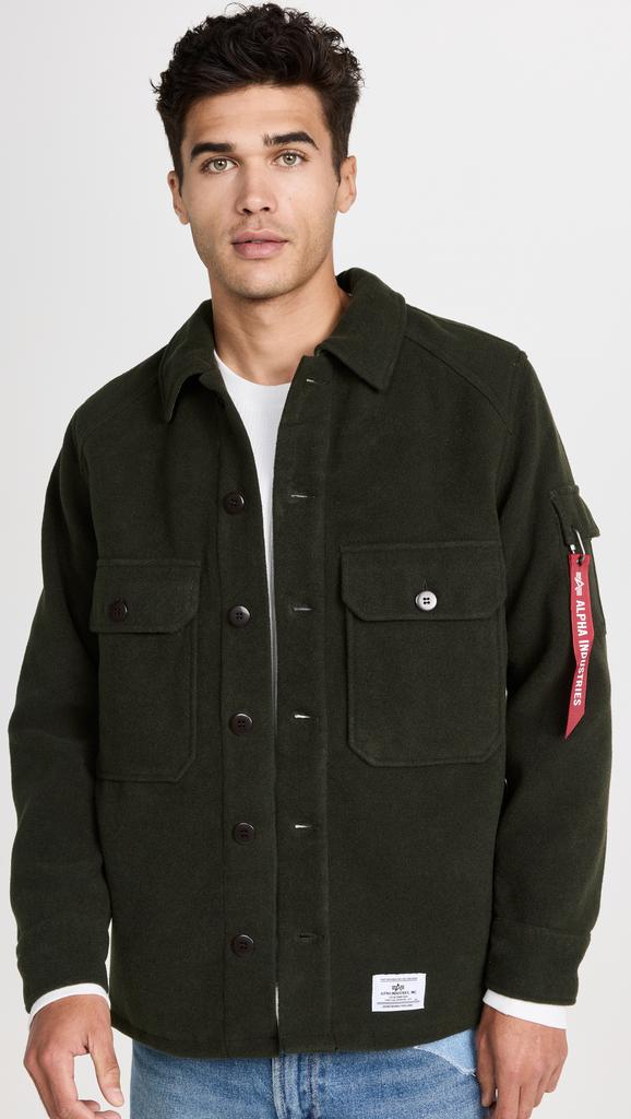 Alpha Industries Wool Shirt Jacket商品第2张图片规格展示