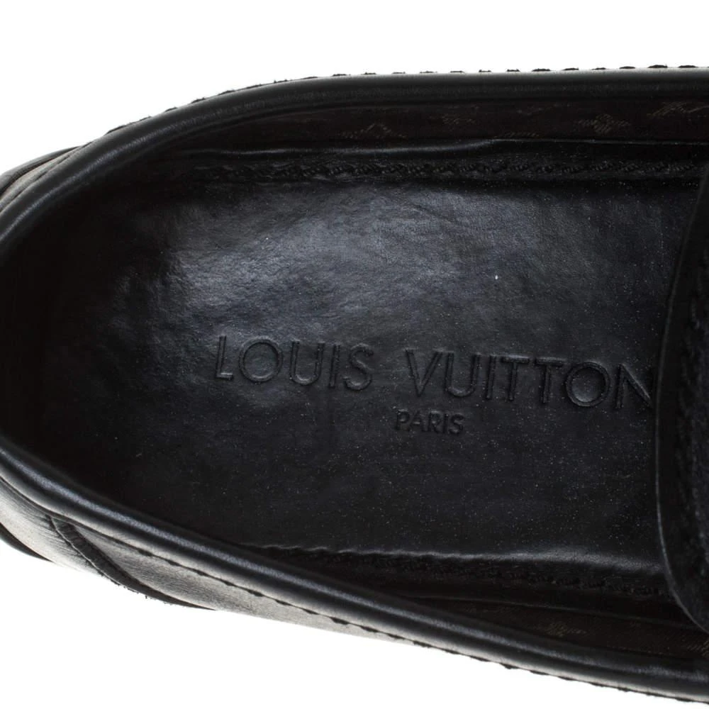 Louis Vuitton Black Leather Slip On Loafers Size 42.5 商品