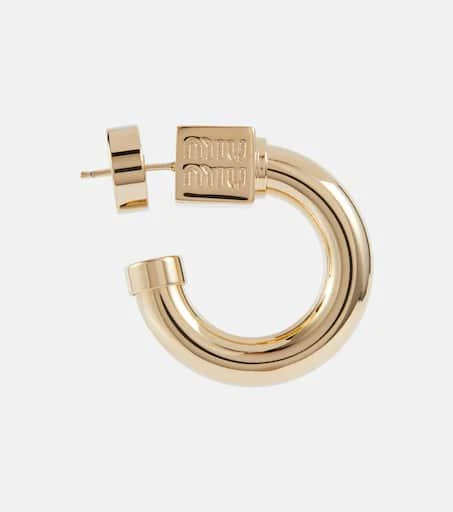 商品Miu Miu|Logo圈形耳环,价格¥6064,第2张图片详细描述