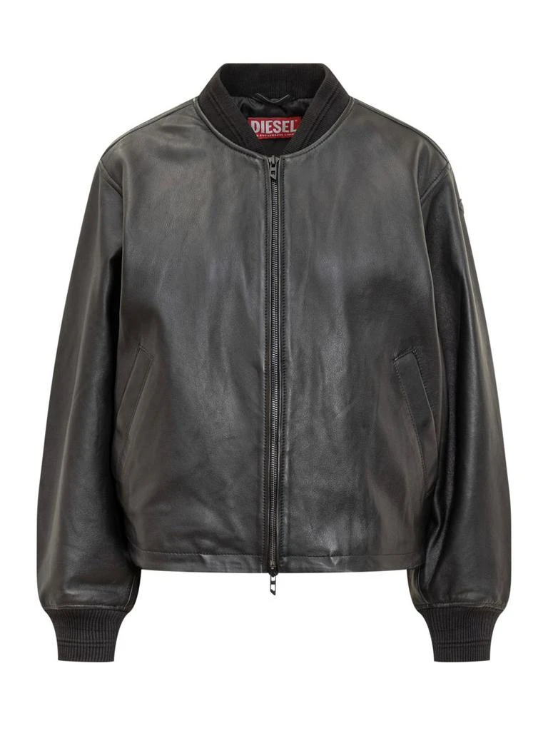 商品Diesel|Diesel L-Ilyan Leather Jacket,价格¥5163,第1张图片
