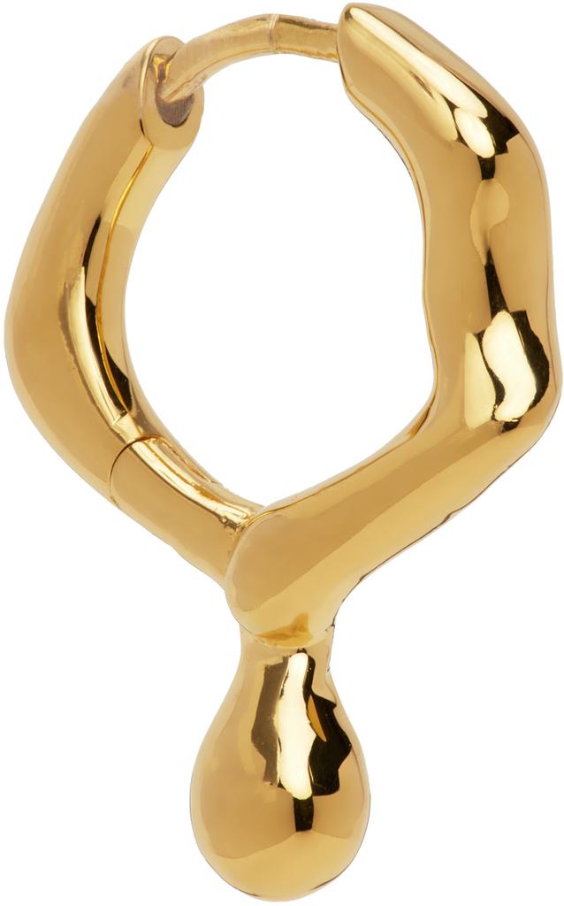 Gold Mira Huggie Earring商品第1张图片规格展示