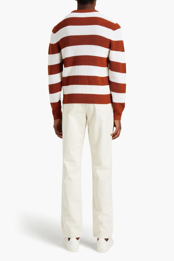 商品Sandro|Ribbed striped wool-blend sweater,价格¥1117,第5张图片详细描述