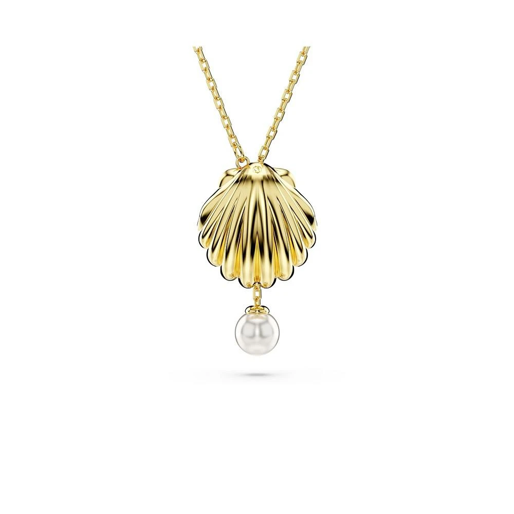 商品Swarovski|Crystal Swarovski Imitation Pearl, Shell, White, Gold-Tone Idyllia Y Pendant Necklace,价格¥1389,第5张图片详细描述