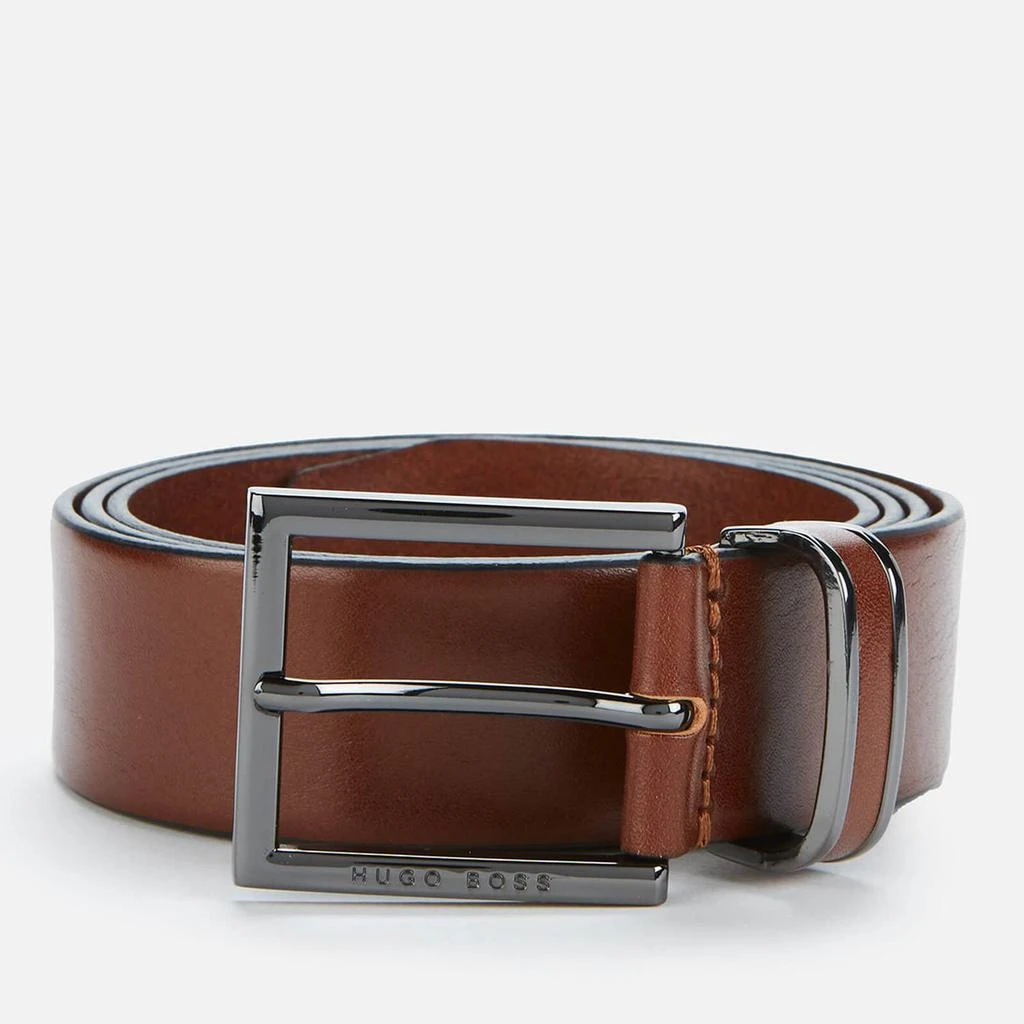 商品Hugo Boss|BOSS Men's Canzion Leather Belt - Medium Brown,价格¥485,第1张图片