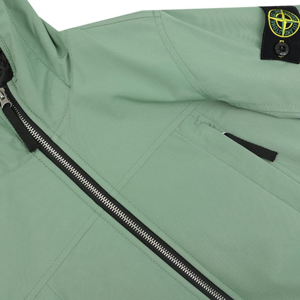 Sage Green Hooded Zip Up Jacket商品第3张图片规格展示