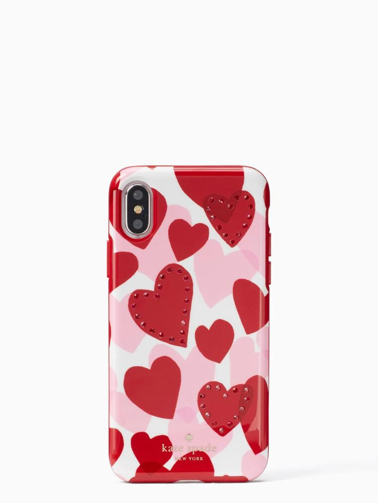 商品Kate Spade|心形iPhone x 手机壳,价格¥258,第1张图片