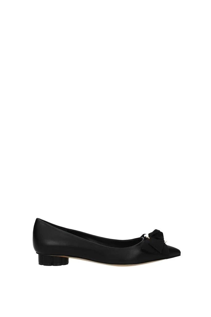 商品Salvatore Ferragamo|Ballet flats talla Leather Black,价格¥1725,第1张图片