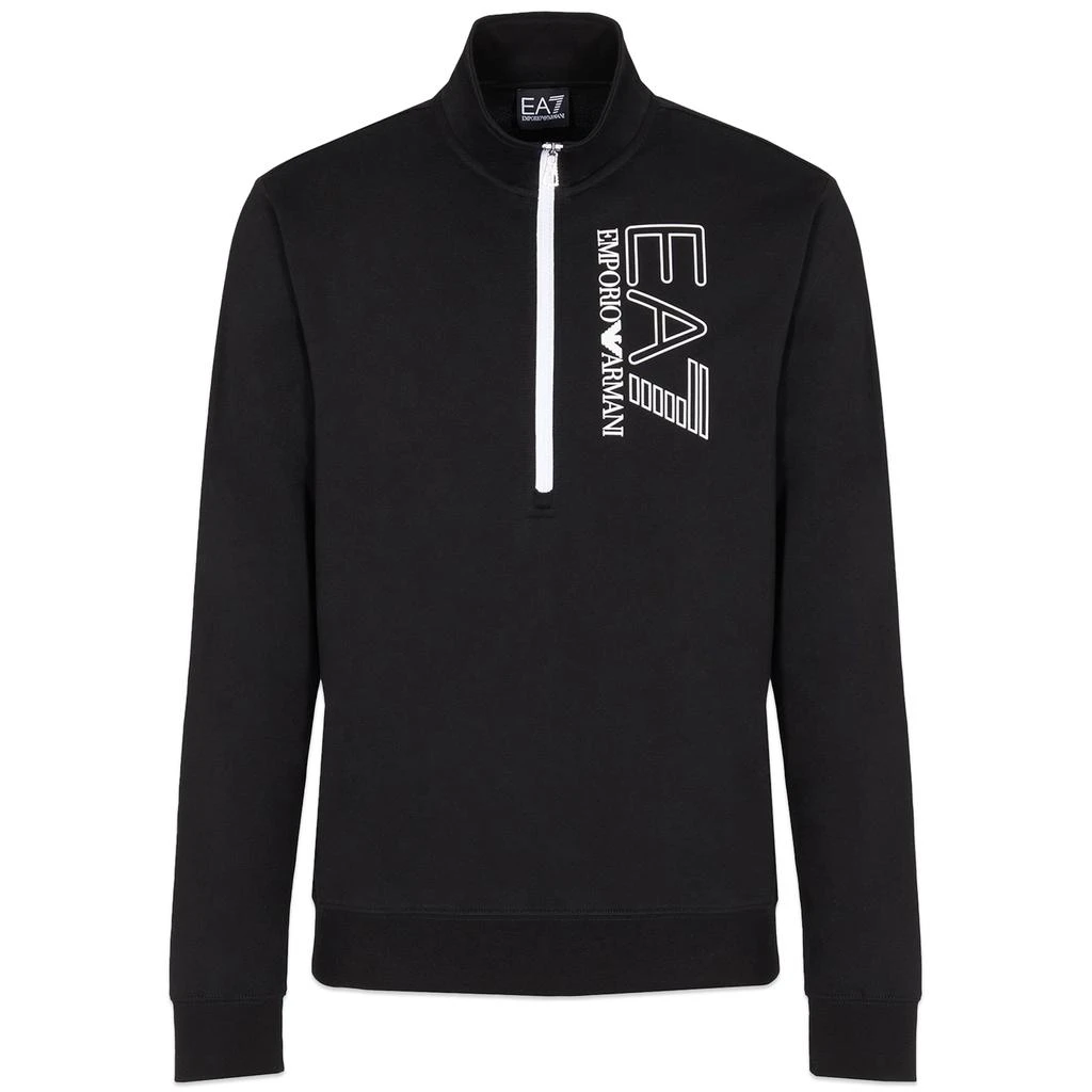商品EA7|Armani EA7 Half Zip Sweat - Black,价格¥831,第1张图片