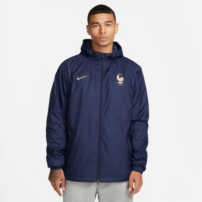 商品NIKE|Men's Nike France Strike Dri-FIT Hooded Soccer Jacket,价格¥1209,第1张图片