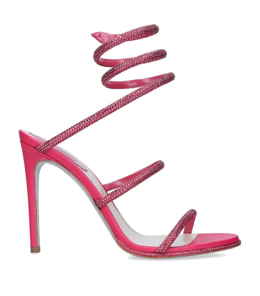 商品Rene Caovilla|Leather Cleo Sandals 105,价格¥11447,第3张图片详细描述