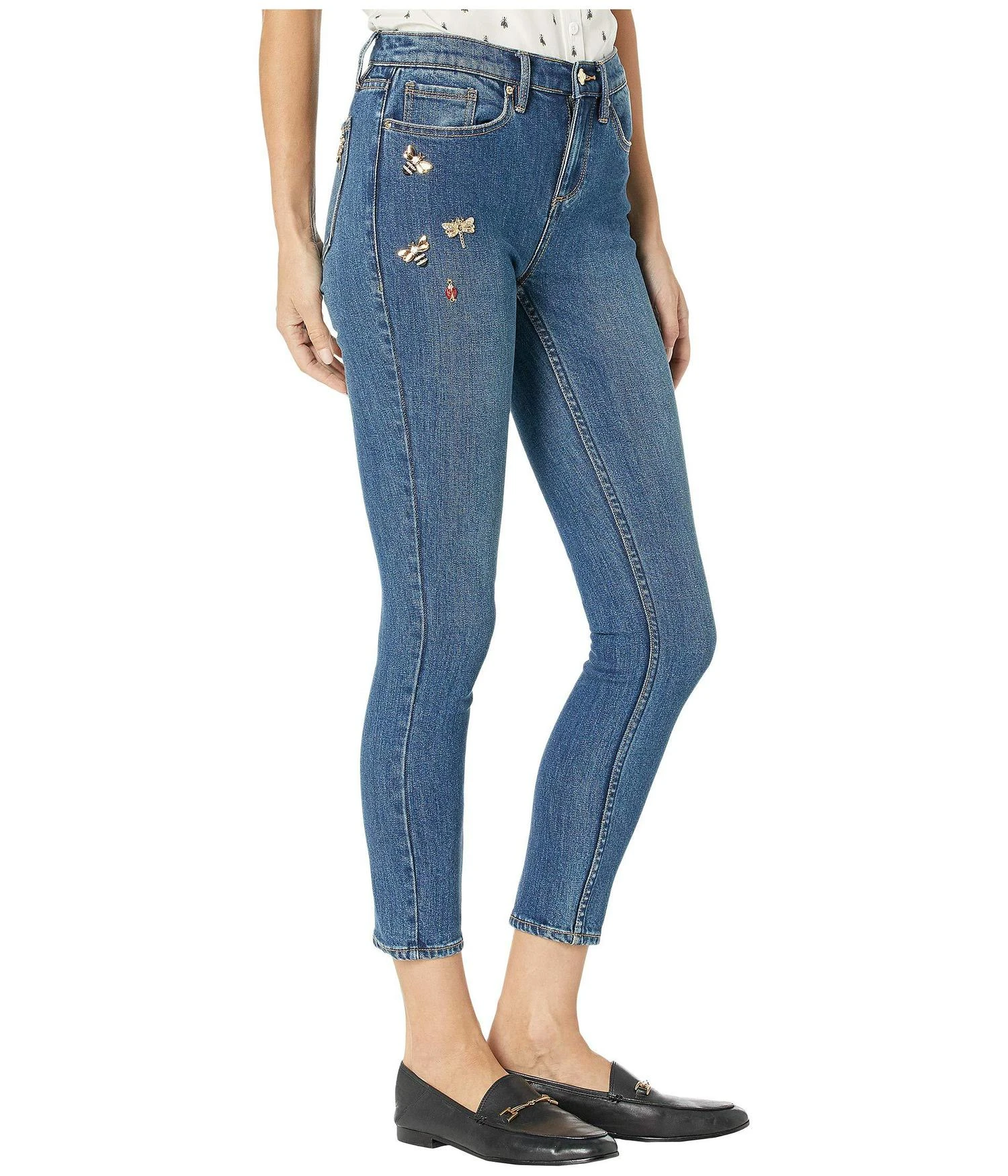 商品Juicy Couture|Embellished Charms Skinny Jeans,价格¥337,第4张图片详细描述