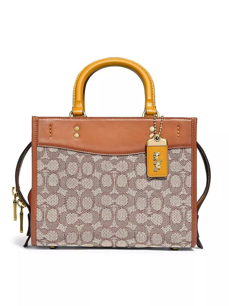 商品Coach|Rogue 25 Signature Jacquard Satchel,价格¥5081,第1张图片