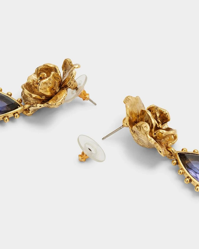 商品Oscar de la Renta|Crystal Petal Rose Earrings,价格¥2449,第4张图片详细描述