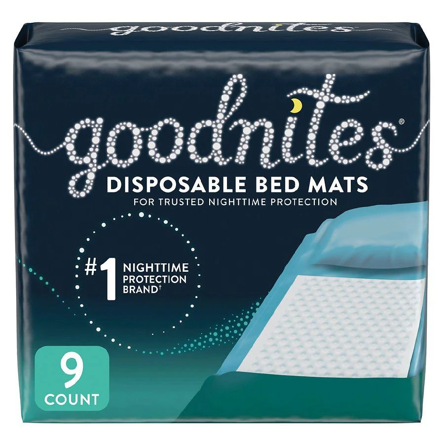 商品GoodNites|Disposable Bed Mats for Bedwetting, 2.4 x 2.8 ft,价格¥29,第1张图片