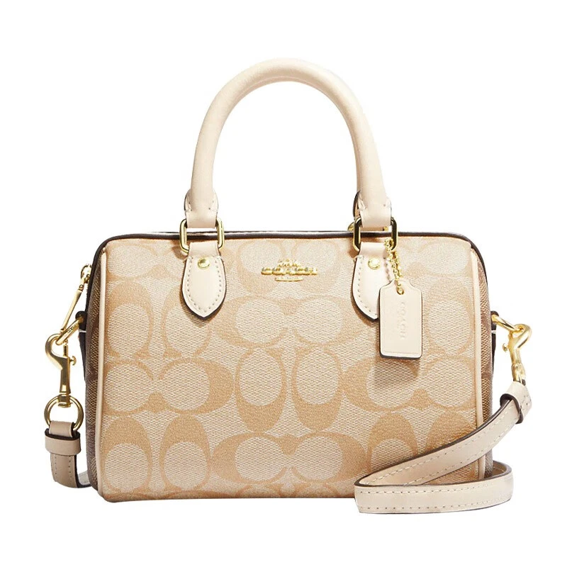 商品Coach|COACH/蔻驰 女士PVC配皮单肩斜挎手提包 CH160IMOT4,价格¥1783,第1张图片