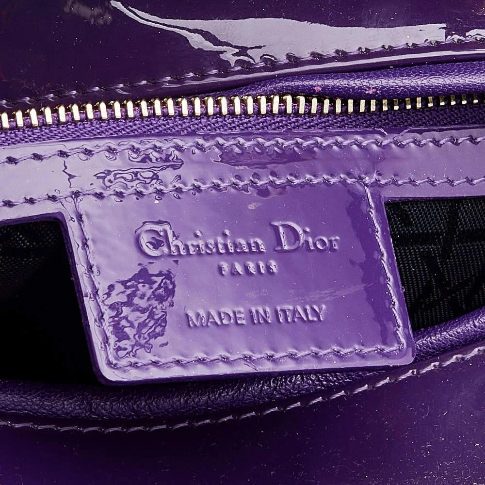 Dior Purple Cannage Patent Leather Large Lady Dior Tote 商品