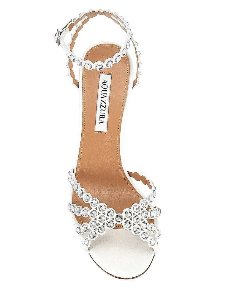商品Aquazzura|Tequila 85MM Bead & Leather Sandals,价格¥11321,第5张图片详细描述