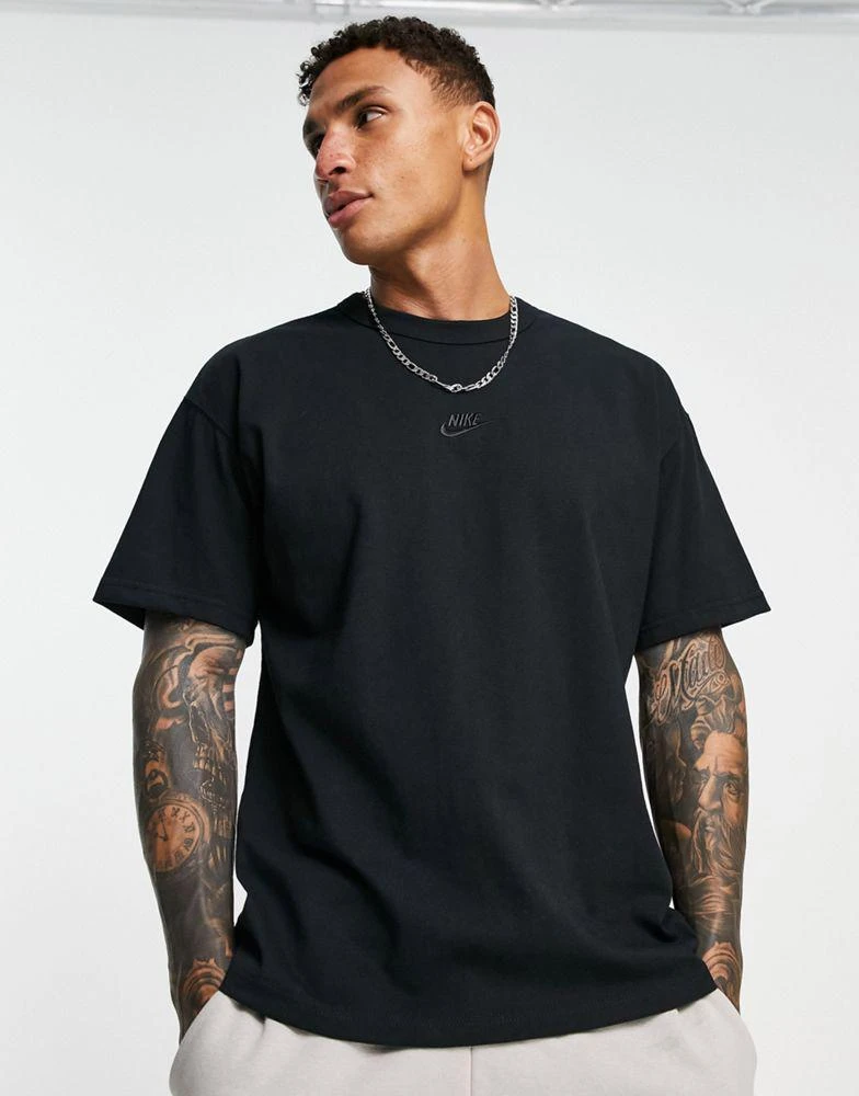 商品NIKE|Nike Premium Essentials unisex oversized t-shirt in black,价格¥364,第1张图片