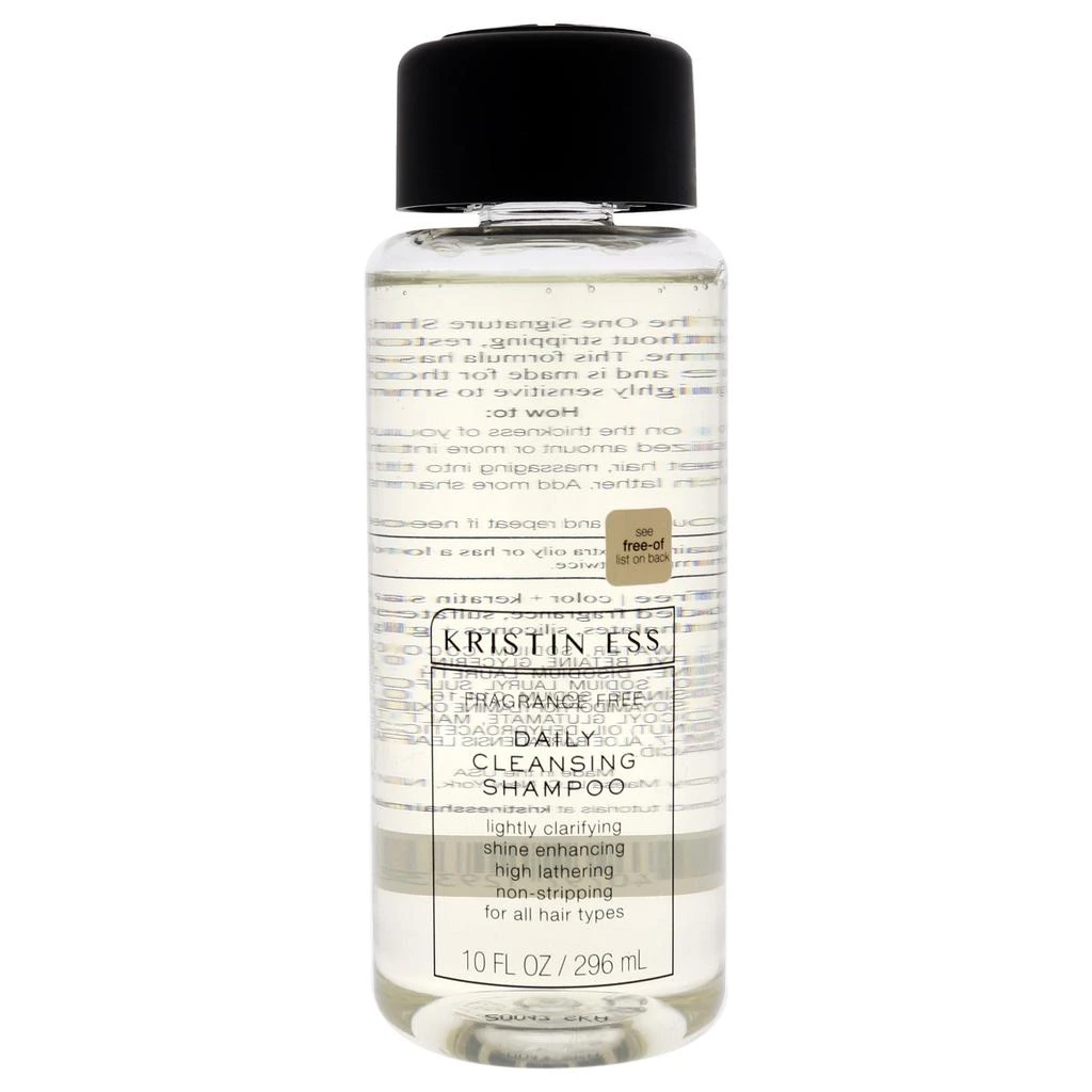商品Kristin Ess|Fragrance Free Daily Cleansing Shampoo by Kristin Ess for Unisex - 10 oz Shampoo,价格¥135,第1张图片