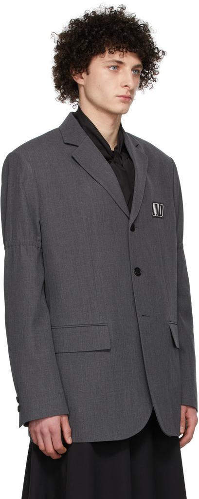 商品We11done|Grey Wool Blazer,价格¥9140,第4张图片详细描述