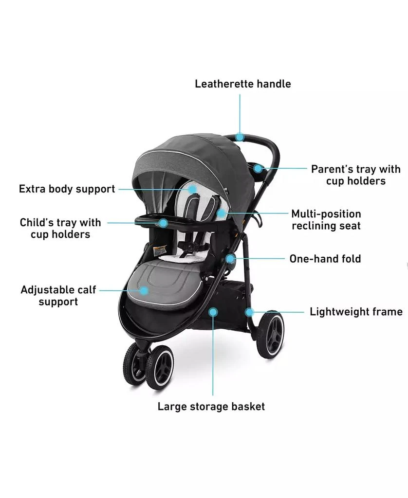 商品Graco|Modes 3 Lite Platinum Travel System,价格¥2992,第2张图片详细描述