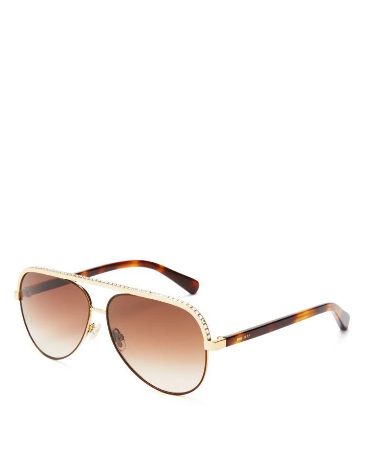 商品Jimmy Choo|Aviator Sunglasses, 59mm,价格¥3551,第2张图片详细描述