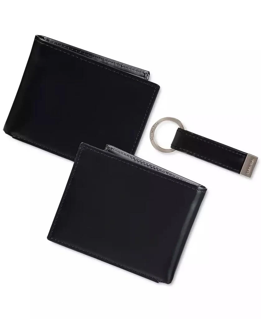 商品Calvin Klein|Men's RFID Slimfold Wallet & Key Fob Set,价格¥206,第2张图片详细描述