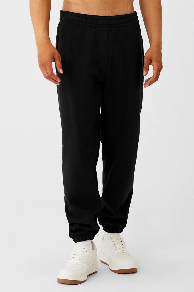 商品Alo|Cuffed Renown Heavy Weight Sweatpant - Black,价格¥1034,第1张图片