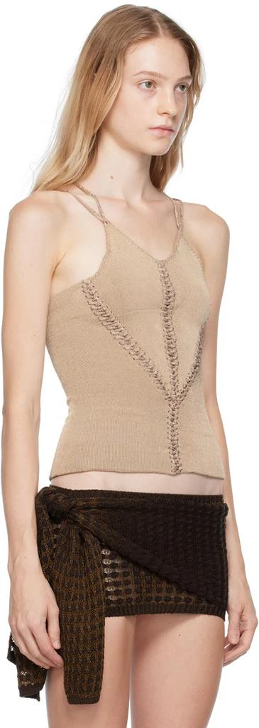 商品Isa Boulder|Beige Mirror Tank Top,价格¥1310,第2张图片详细描述