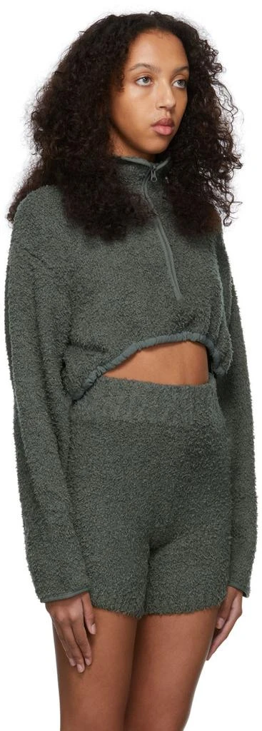 商品SKIMS|Grey Cozy Knit Cropped Sweater,价格¥505,第2张图片详细描述