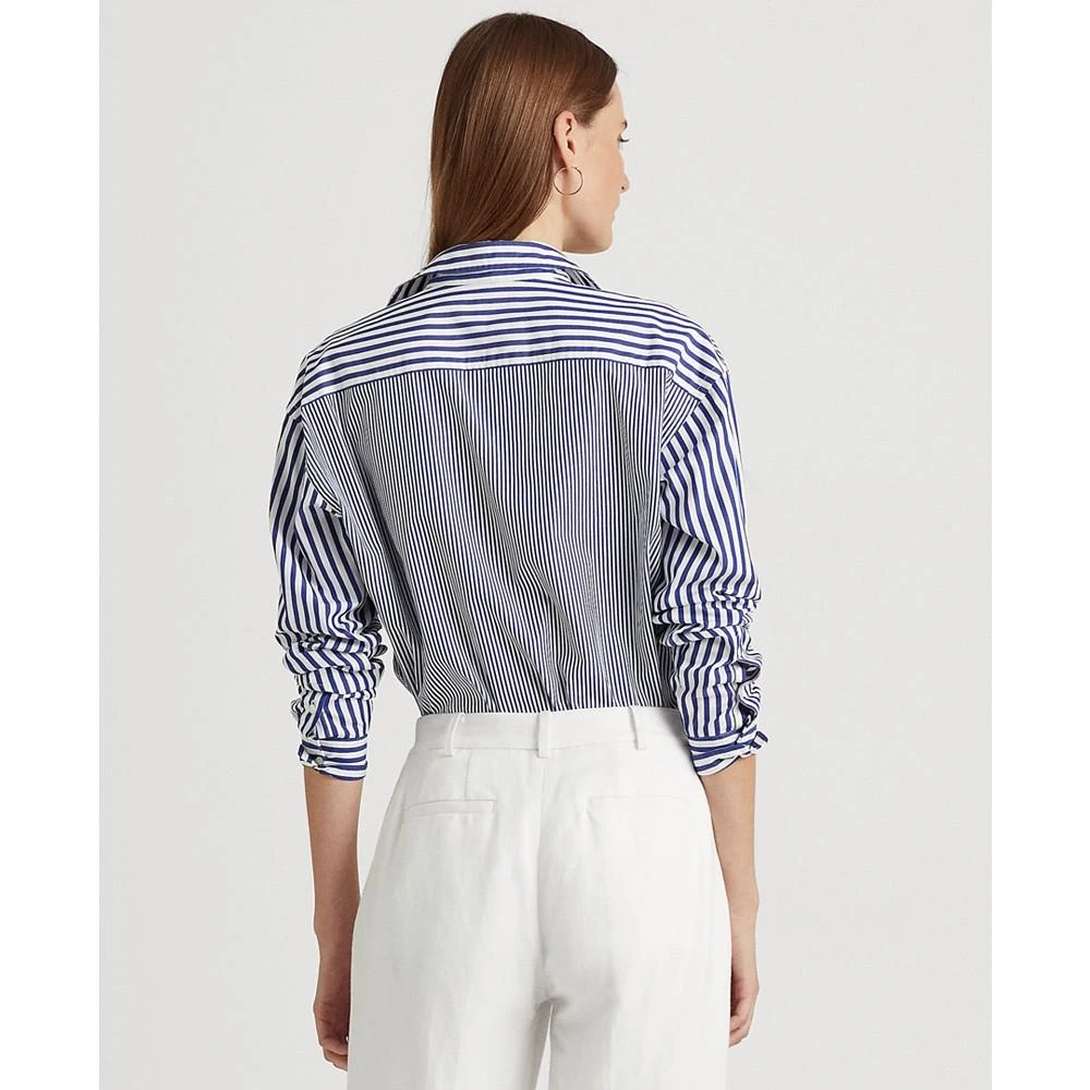 商品Ralph Lauren|Women's Striped Cotton Broadcloth Shirt,价格¥562,第2张图片详细描述