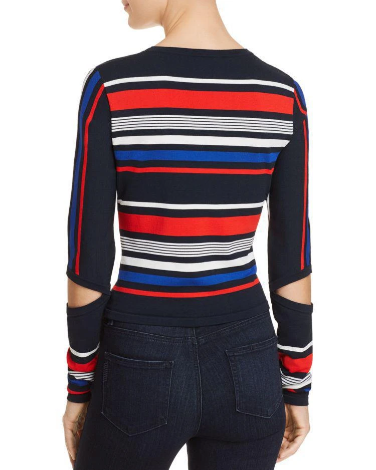 商品TOMMYXGIGI|Striped Intarsia Cutout Sweater,价格¥955,第2张图片详细描述